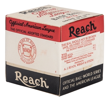 Vintage Reach Official American League Baseball In Sealed Box 
